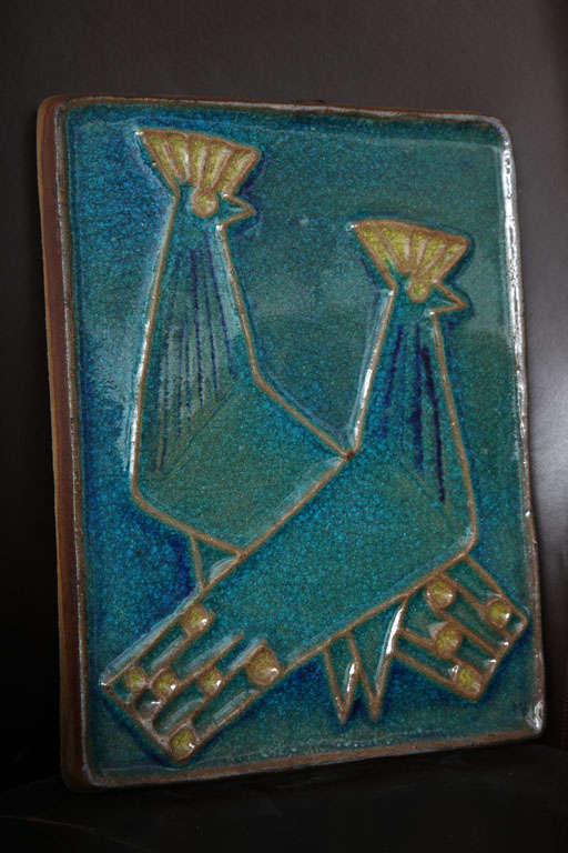 Stentoj Cockatoo Bird Ceramic Wall Art 1