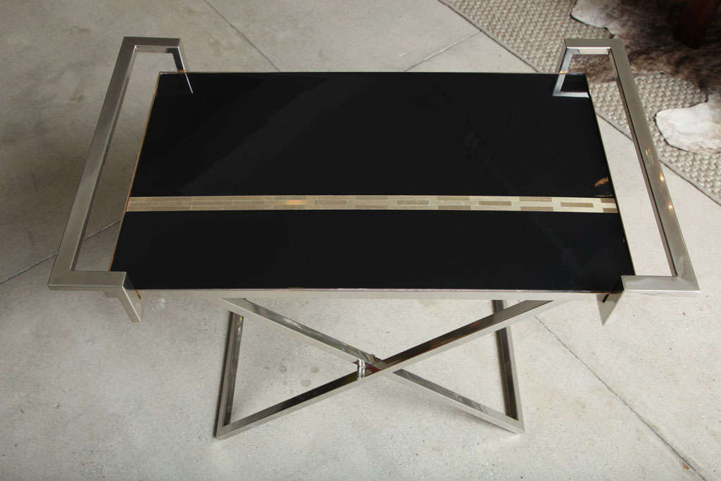 butler stand with tray
