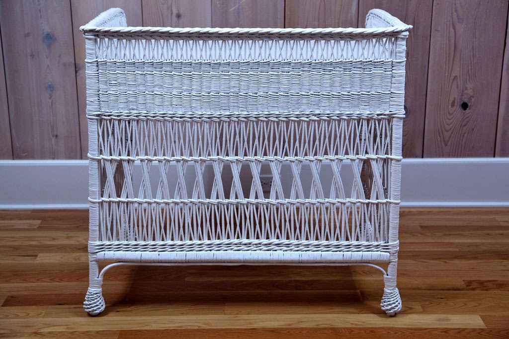 Antique Willow Wicker Desk In Excellent Condition In Old Saybrook, CT