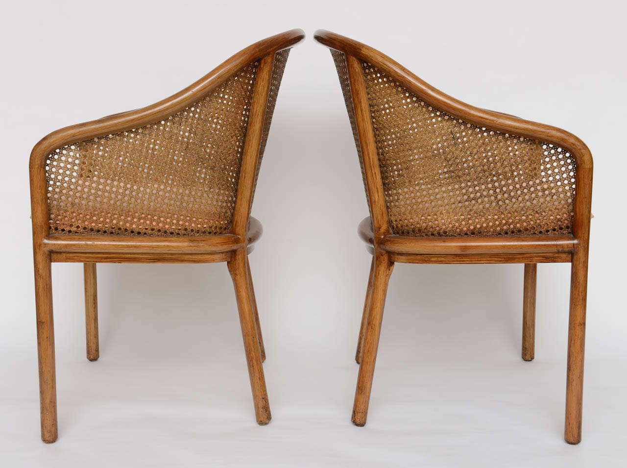 4 Ward Bennett Chairs for Brickell Cane and Ashwood 1970s In Excellent Condition In Miami, FL