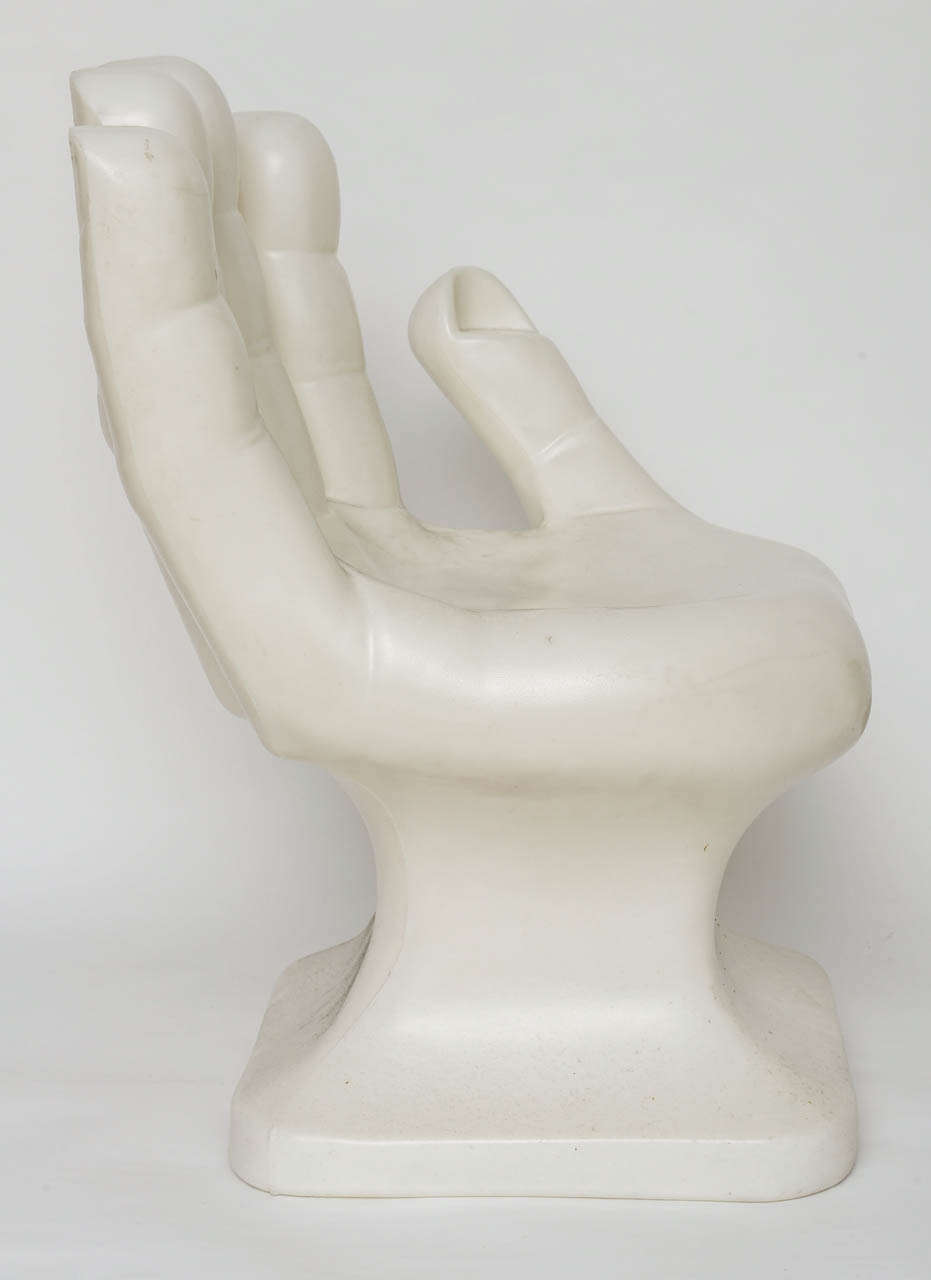 Plastik POP Handskulptur Stuhl 1970er Jahre (Kunststoff)