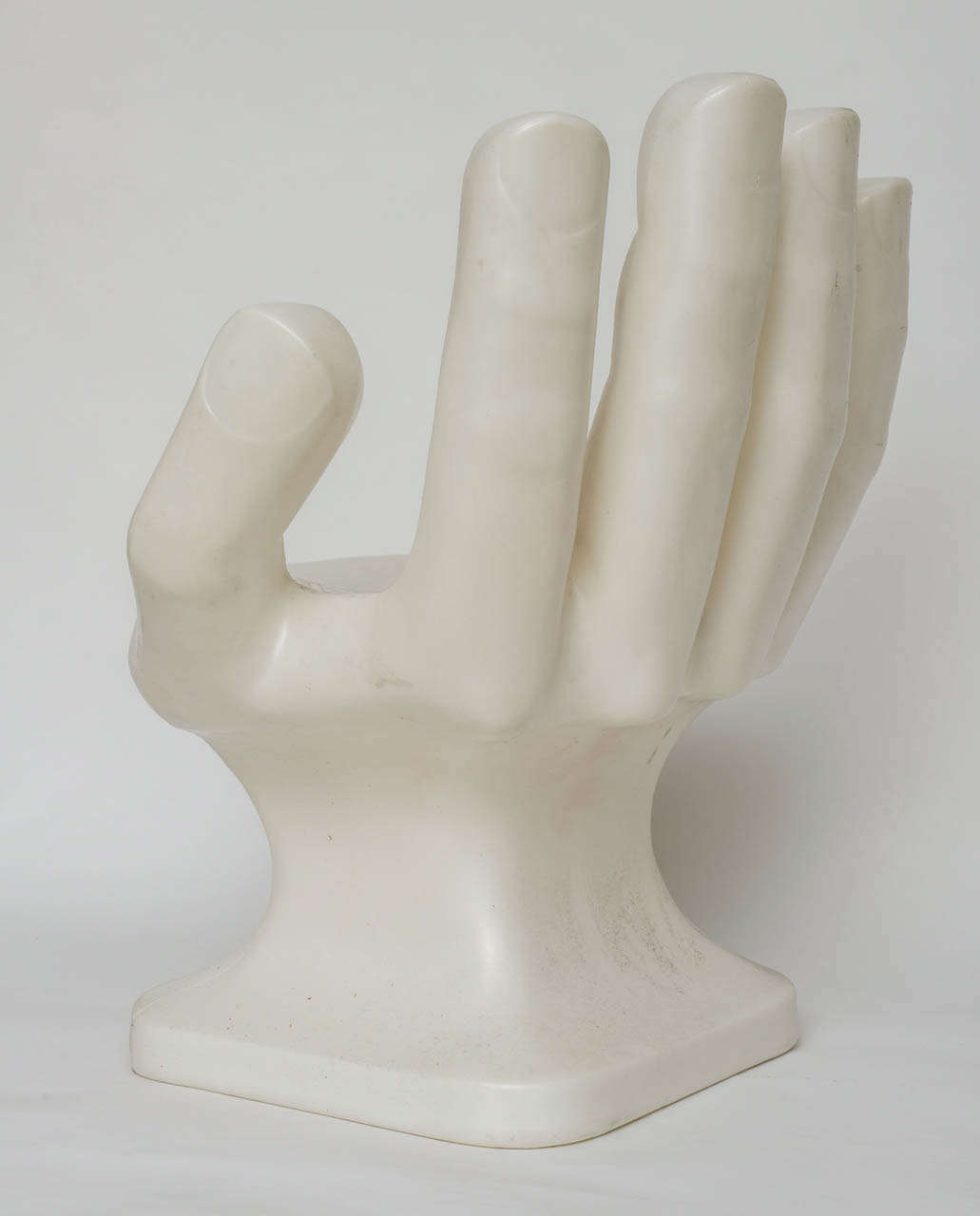 Plastik POP Handskulptur Stuhl 1970er Jahre 2
