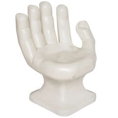 Plastik POP Handskulptur Stuhl 1970er Jahre