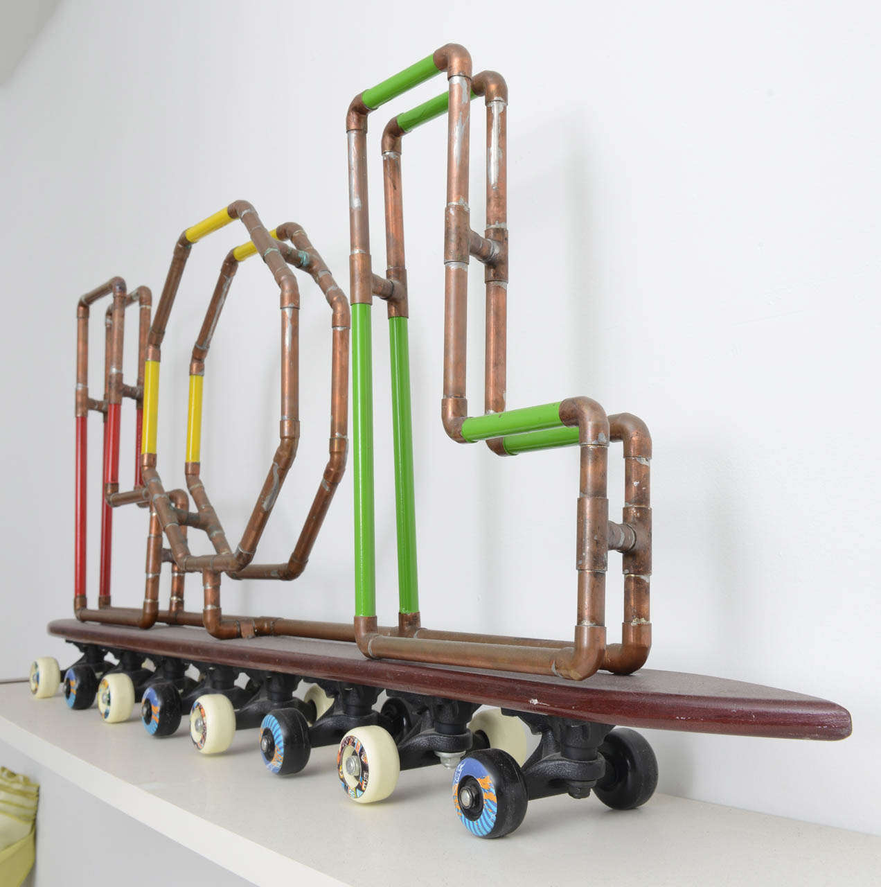 21st Century LOL Skateboard Sculpture by artist Tom Banks-NYC, Miami, London For Sale 2