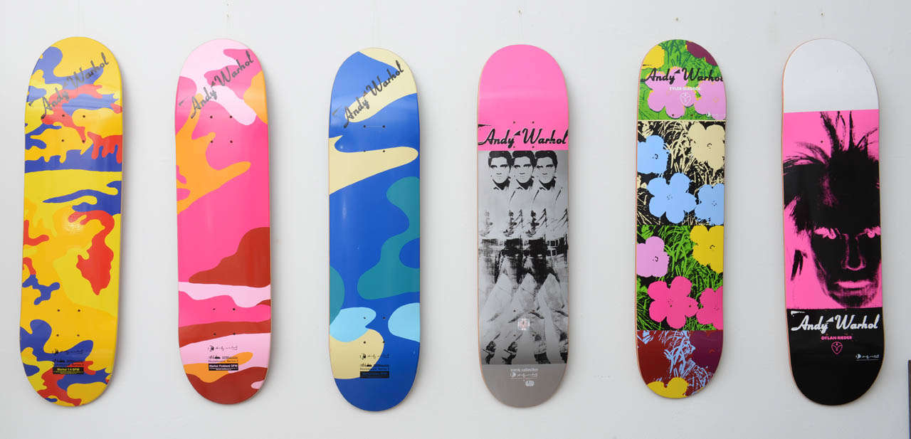 Modern Set of 6 Authorized Andy Warhol Skateboards from 20th Century