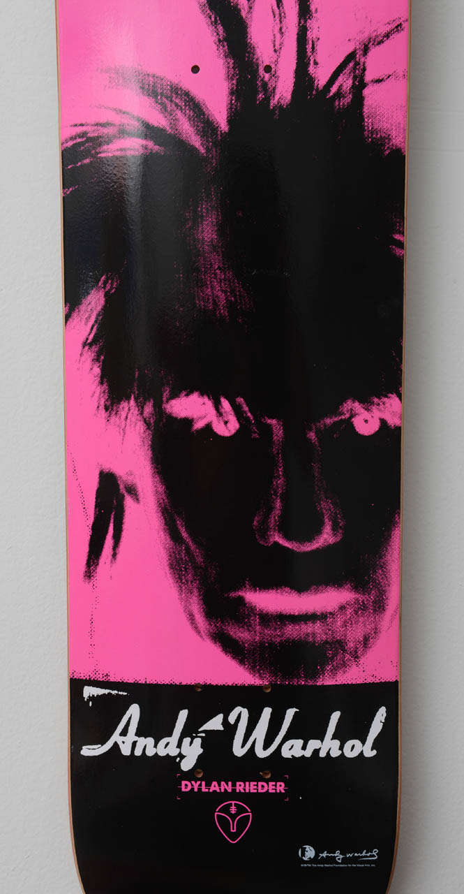 Américain Ensemble de 6 skateboards Andy Warhol autorisés du 20ème siècle