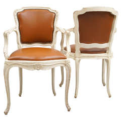 Pair of 40's French Armchairs by Gouffe Paris