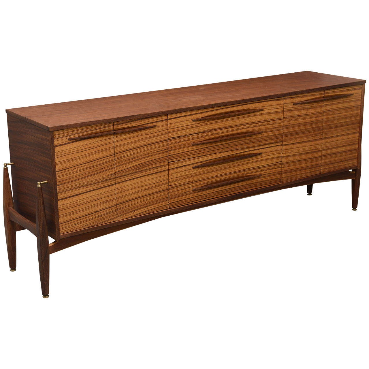 Fine Danish Modern Zebrawood Buffet, Piet Hein at 1stDibs zebrawood