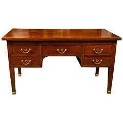 Period French Charles X Mahogany Bureau Plat 11