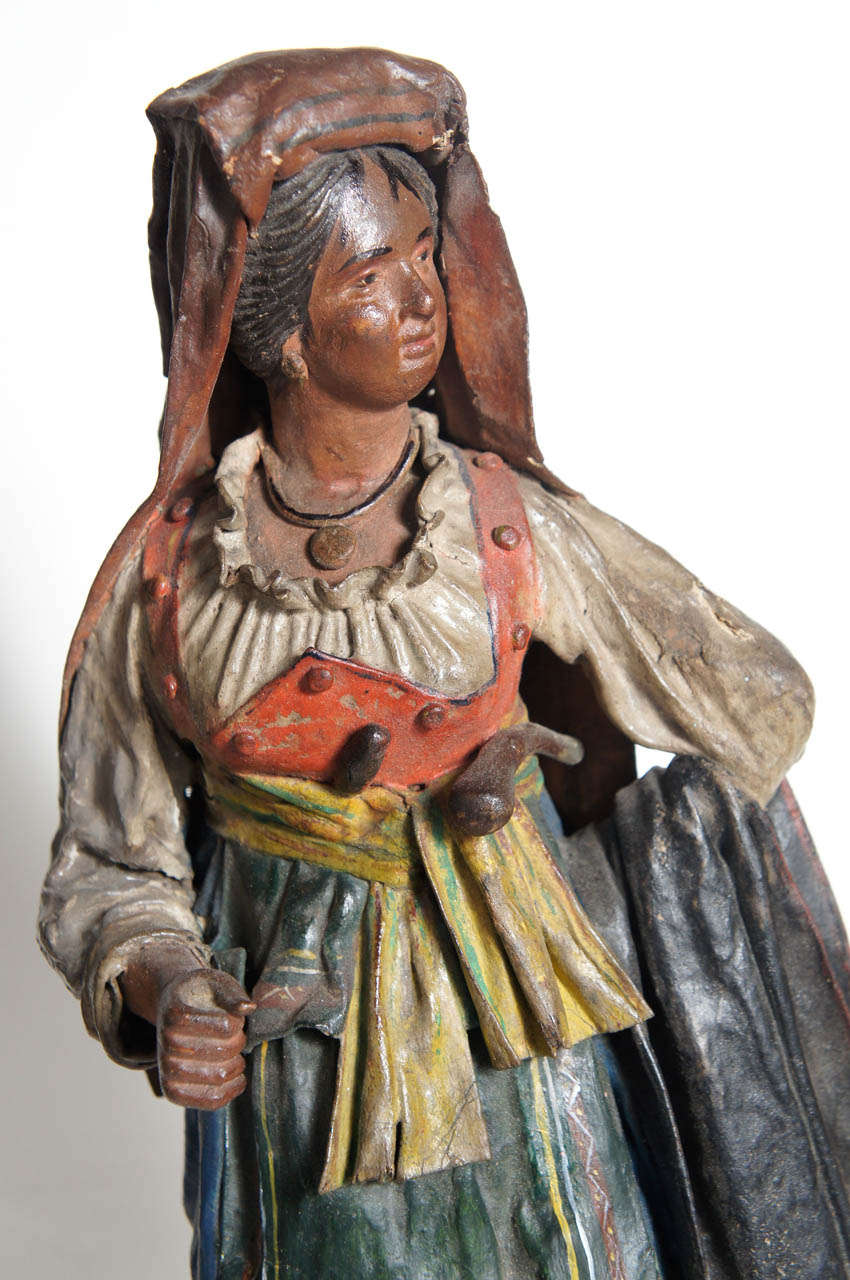 A Fine & Interesting Pair of Grand Tour Souvenir Peasant Figures 3