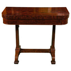 Antique Period New York  Mahogany Card Table by Duncan Phyfe
