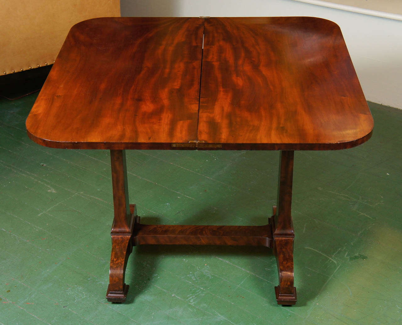 American Classical Period New York  Mahogany Card Table by Duncan Phyfe
