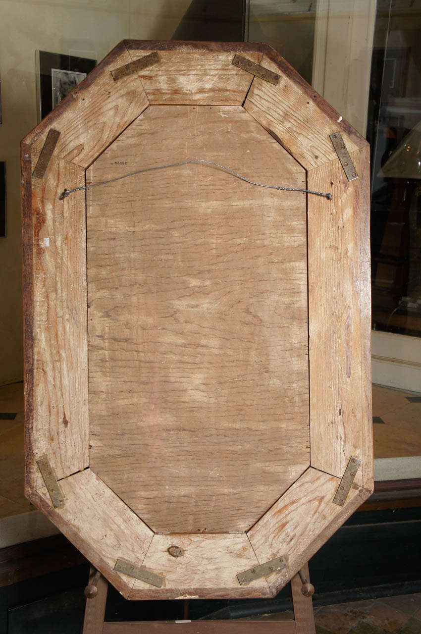 Late 19th Century Continental Walnut and Fruitwood Mirror 1