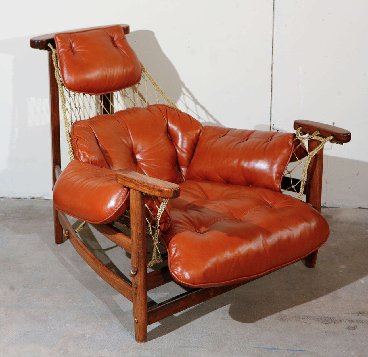 Brazilian Jean Gillon Lounge Chair and Ottoman