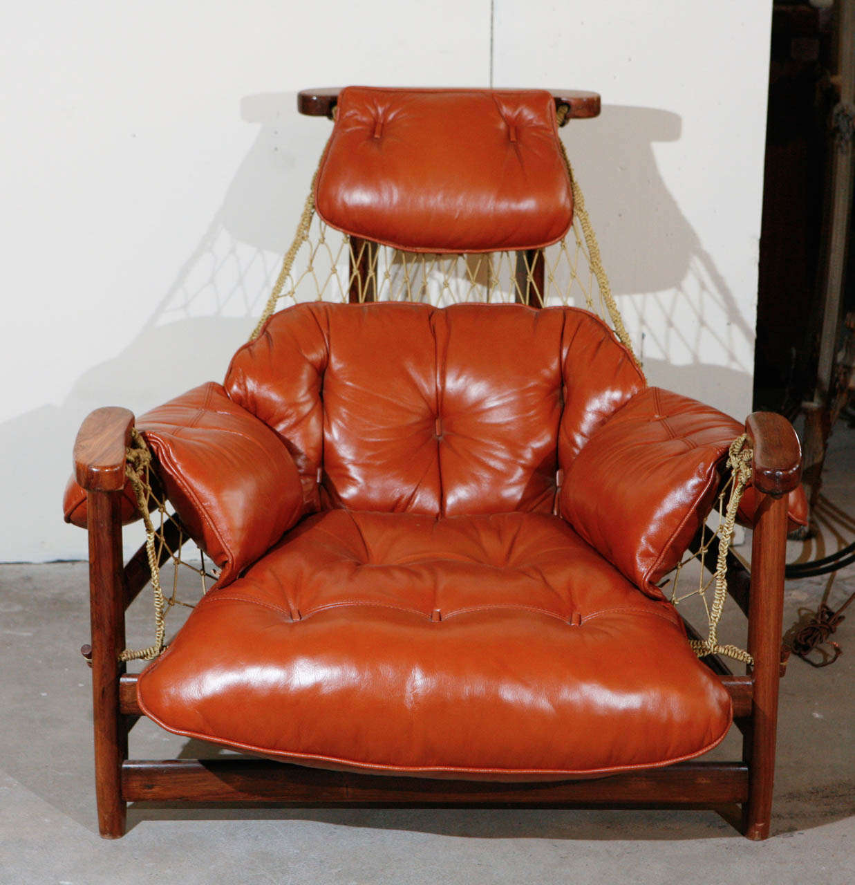 Jean Gillon Lounge Chair and Ottoman In Excellent Condition In Los Angeles, CA