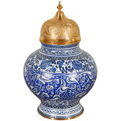 Turkish-Ottoman Lidded Urn