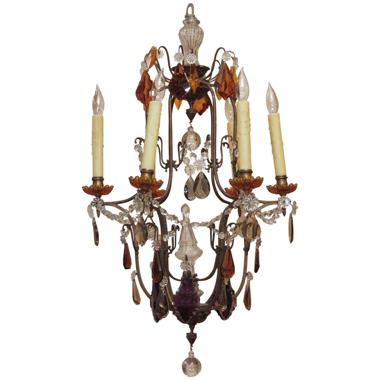 French Napoleon III Period Crystal Chandelier