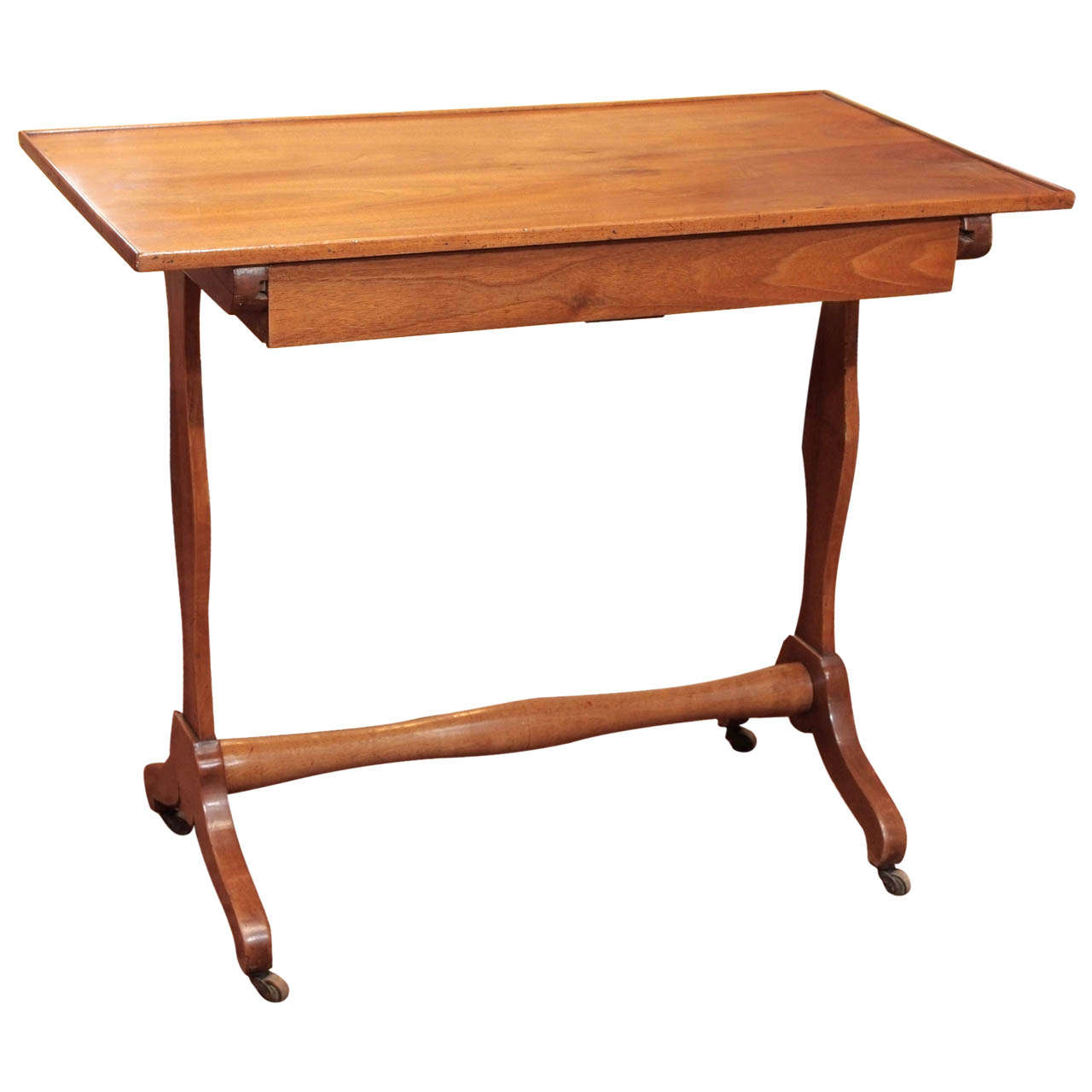 Early 19th Century French Walnut Salon Table For Sale