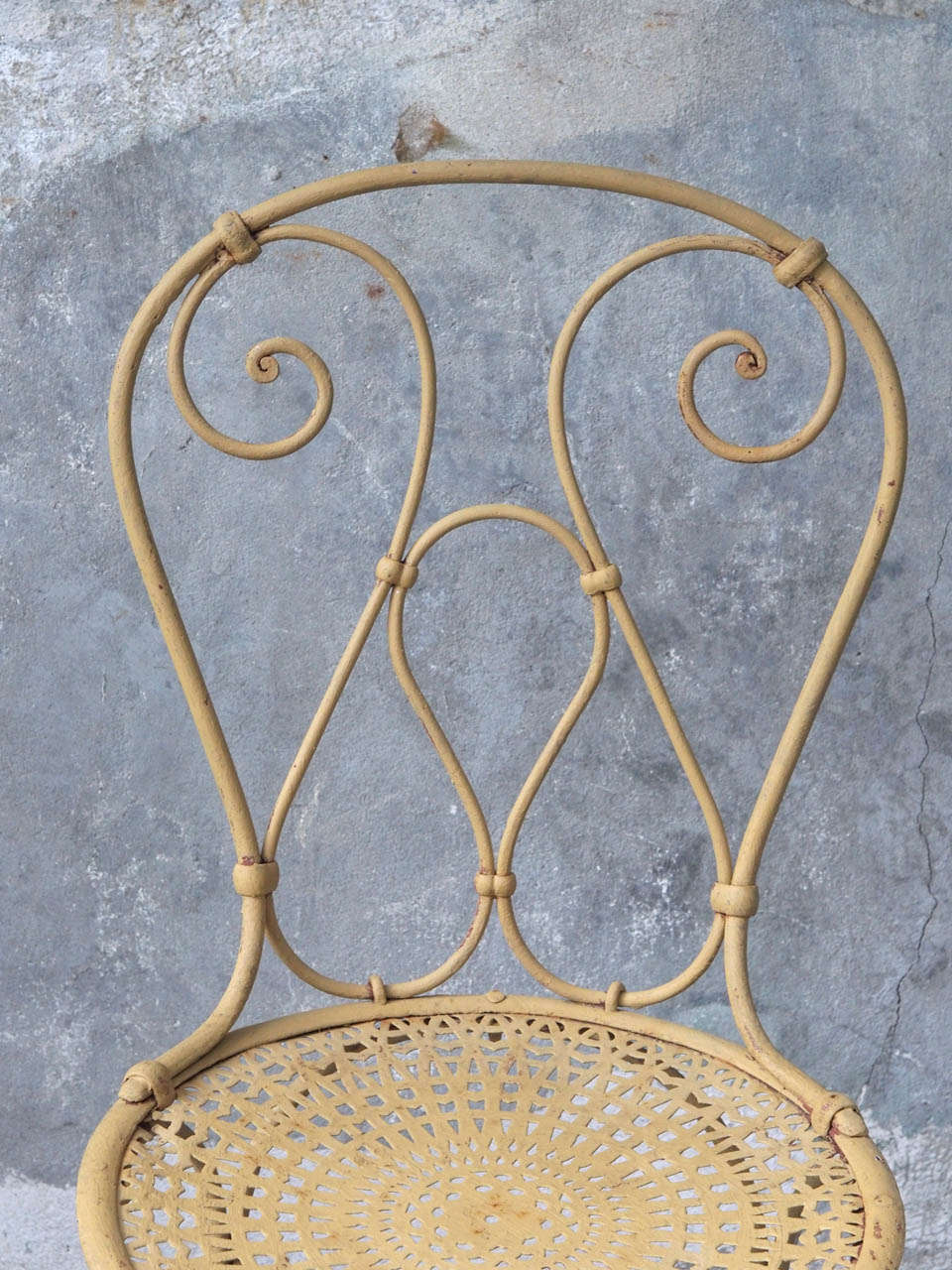 Art Nouveau Six  Late 19th Century French Painted Garden Chairs