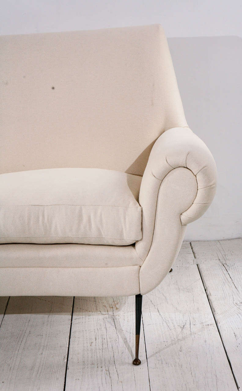 Mid-Century Modern Mid-Century Italian Curved Back Sofa