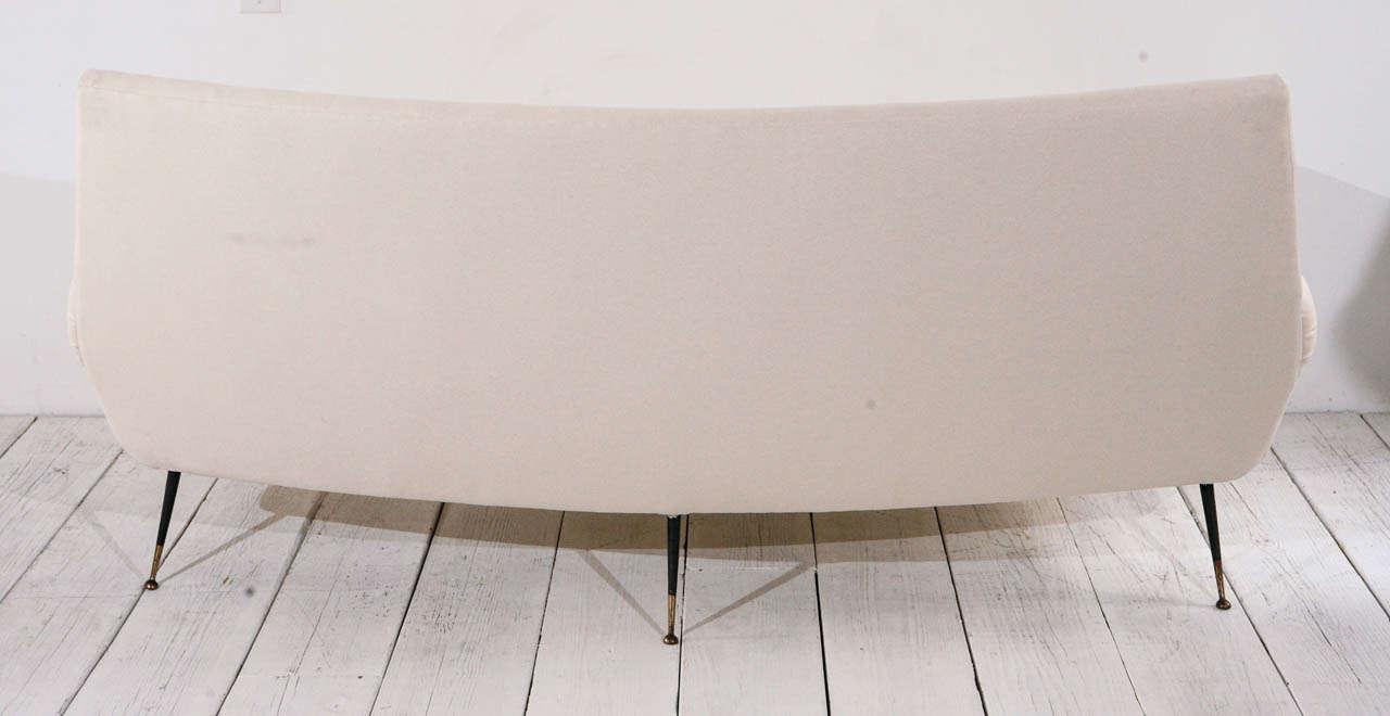 Mid-Century Italian Curved Back Sofa 3