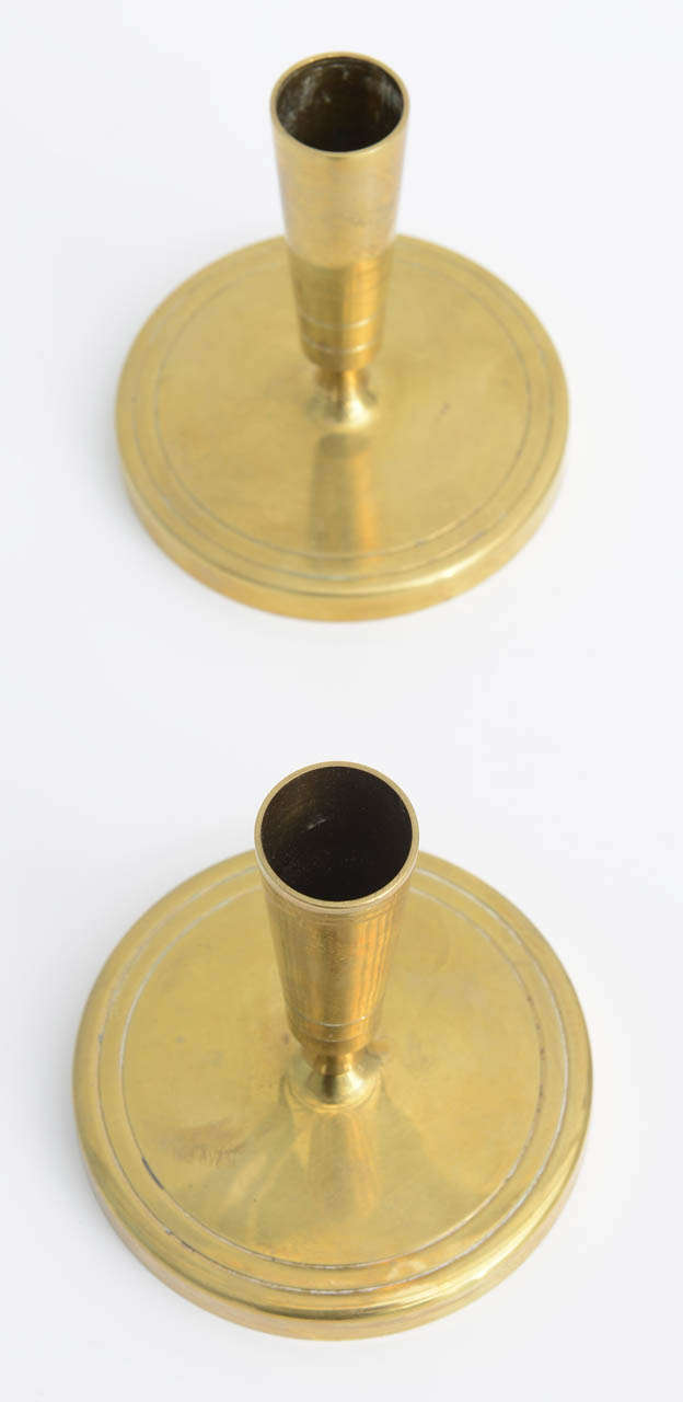 Tommi Par zinger for Dorlyn  Silversmiths  Vintage Chic Brass Candleholders 1