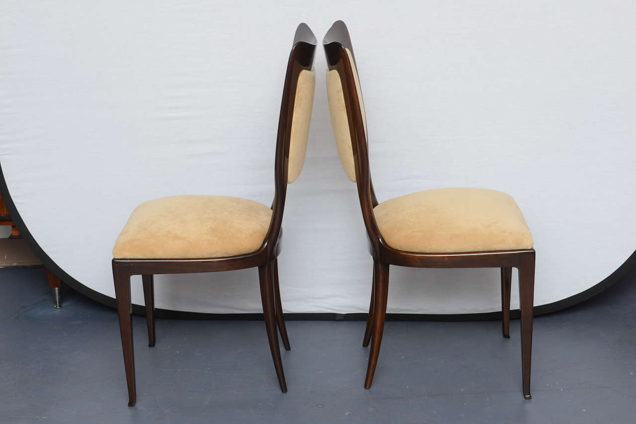 Mid-20th Century Paolo Buffa Set of Six Dining Chairs