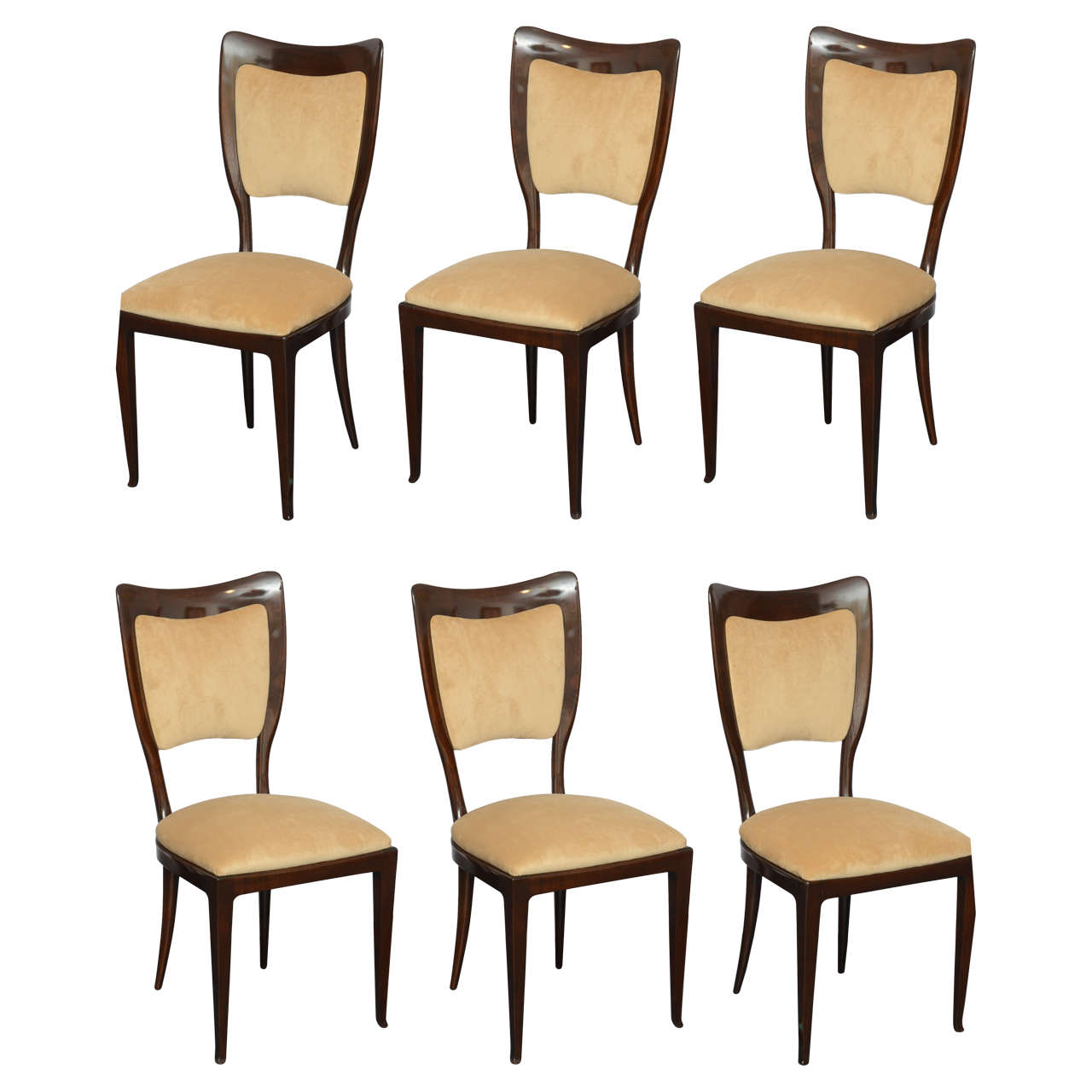 Paolo Buffa Set of Six Dining Chairs