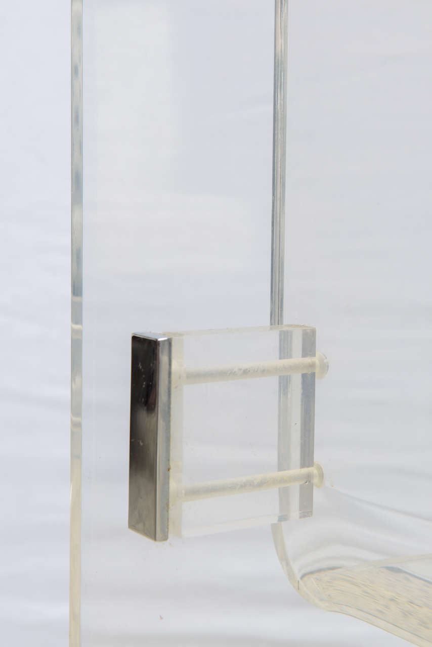 Lucite Bar Cart attributed to Pace Collection, USA 1960s 4