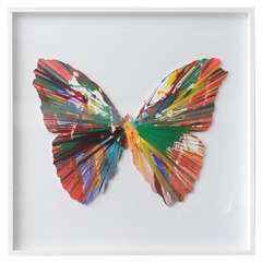 Damien Hirst Spin Art Butterfly, Ukraine, 2009
