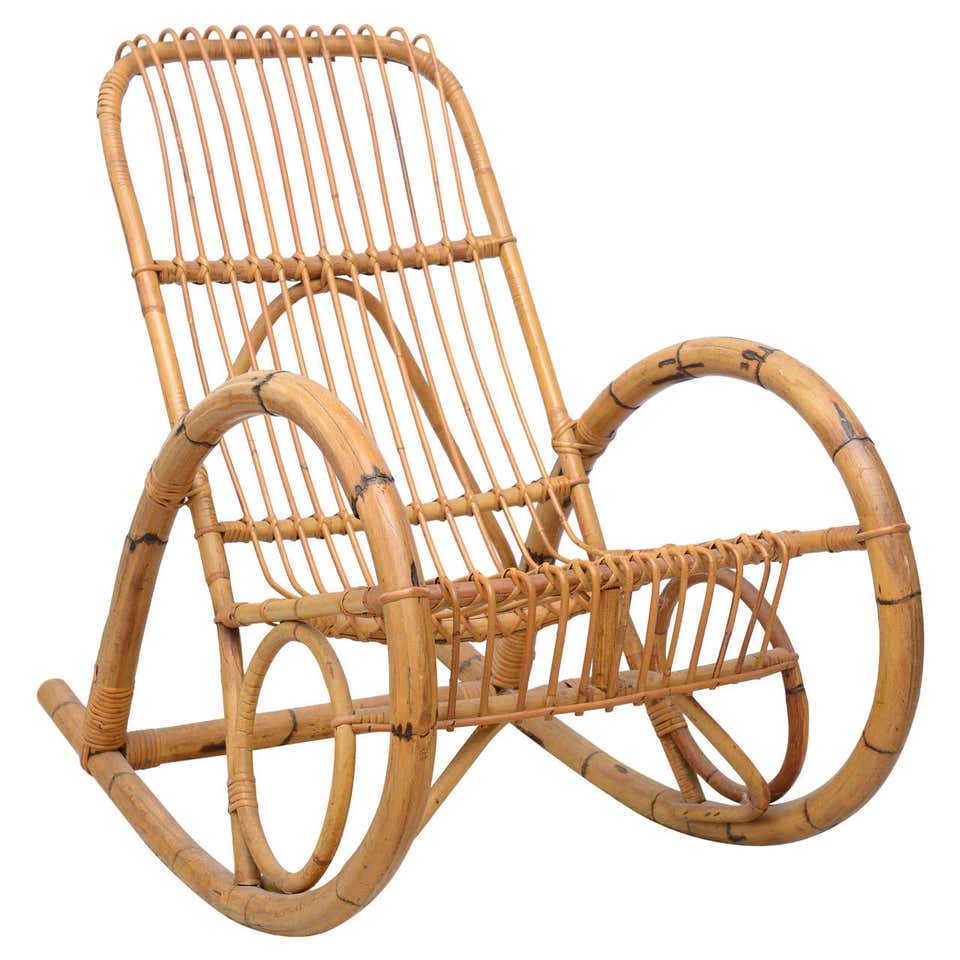 Bamboo Rocker - For Sale on 1stDibs | bamboo rocker chair, vintage ...