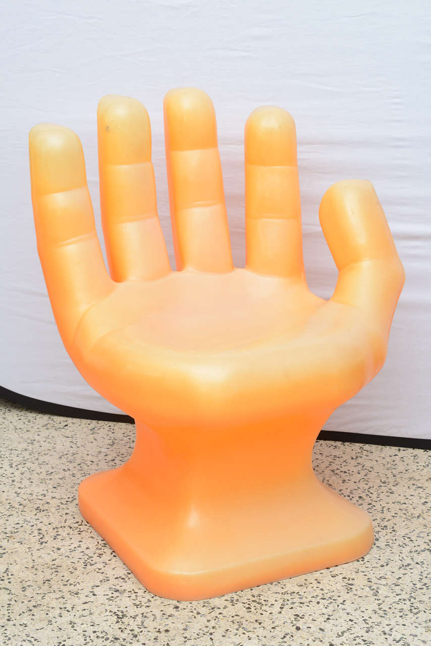 Iconic Plastic Hand Chair, USA, Late 1960s at 1stDibs