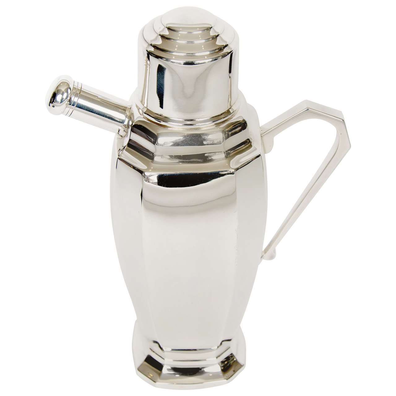 20th Century Silver Plate Cocktail Shaker For Sale