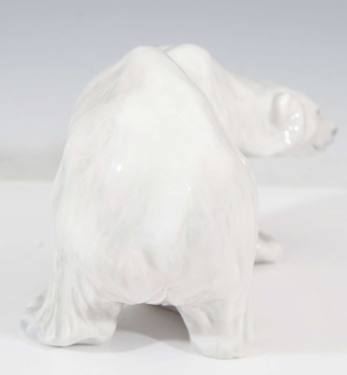 polar bear ceramic sculpture