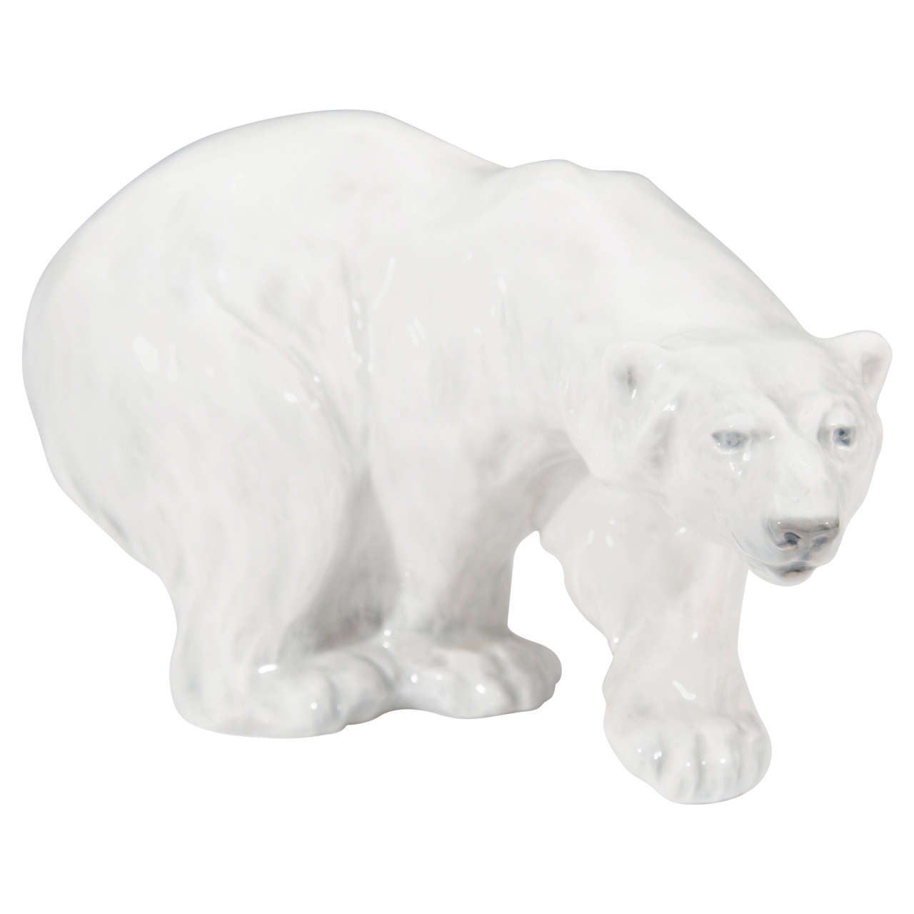 Details about   White Polar Bear Ceramic Figurine Animal Playing Violin Musical Statue FG013-3 