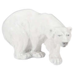 Vintage Royal Copenhagen Polar Bear Sculpture #1137