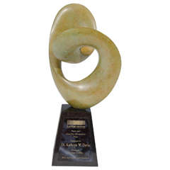 Abstract Bronze Sculpture by Richard Erdman Awarded to Dr. Kathryn W. Davis