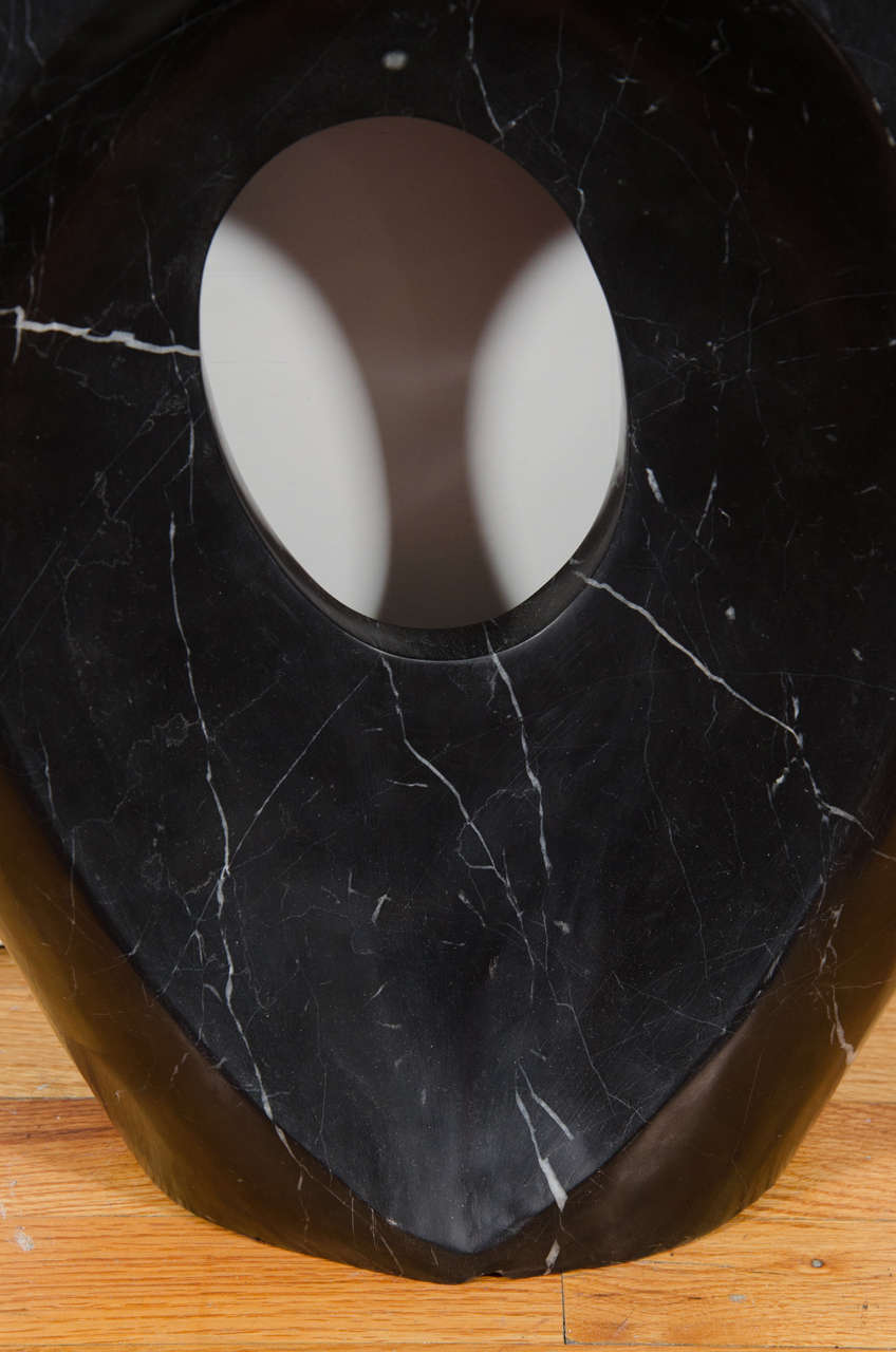 black marble sculpture