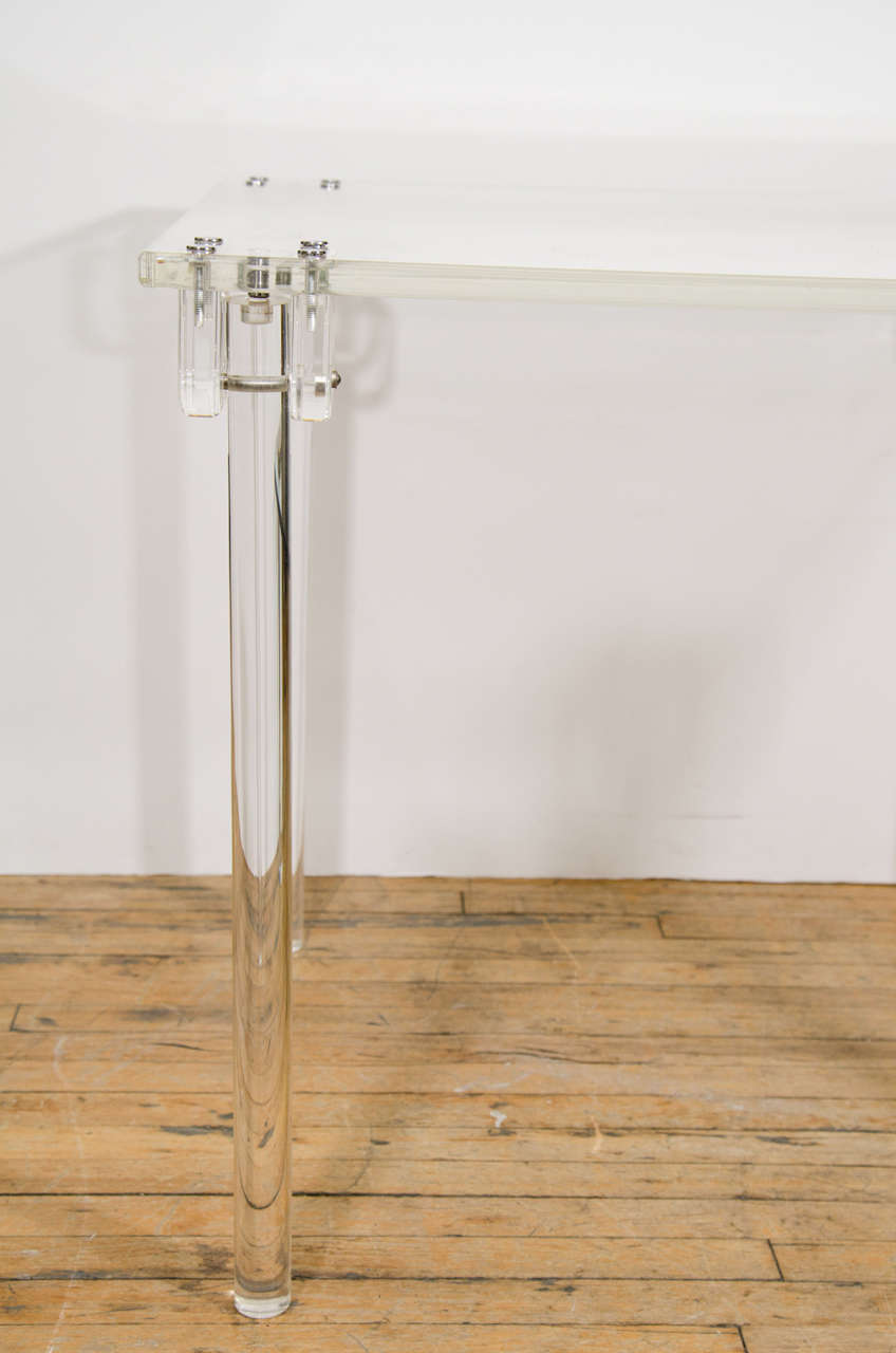 lucite folding table