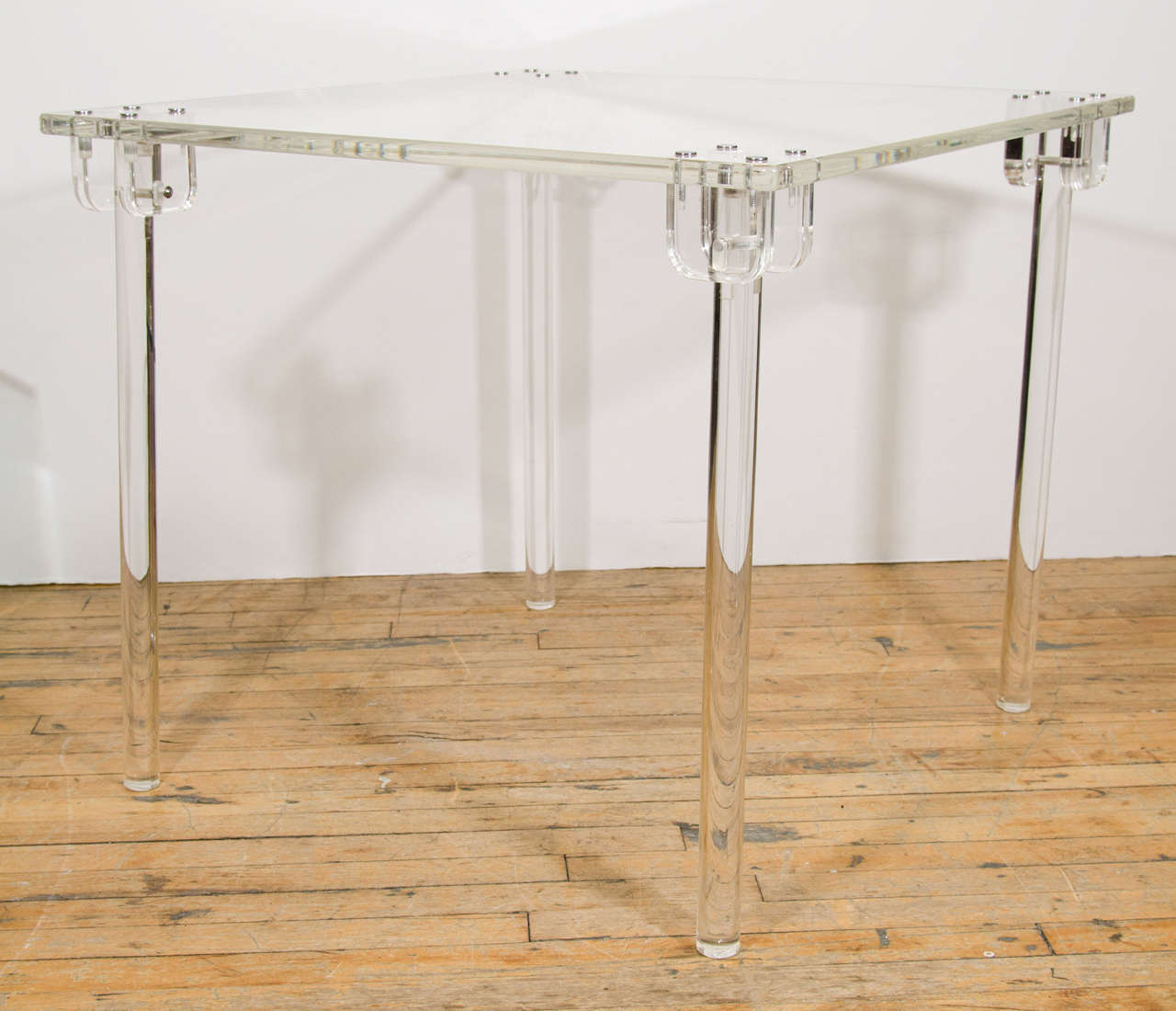 Midcentury Folding Lucite Game Table by Charles Hollis Jones at 1stDibs