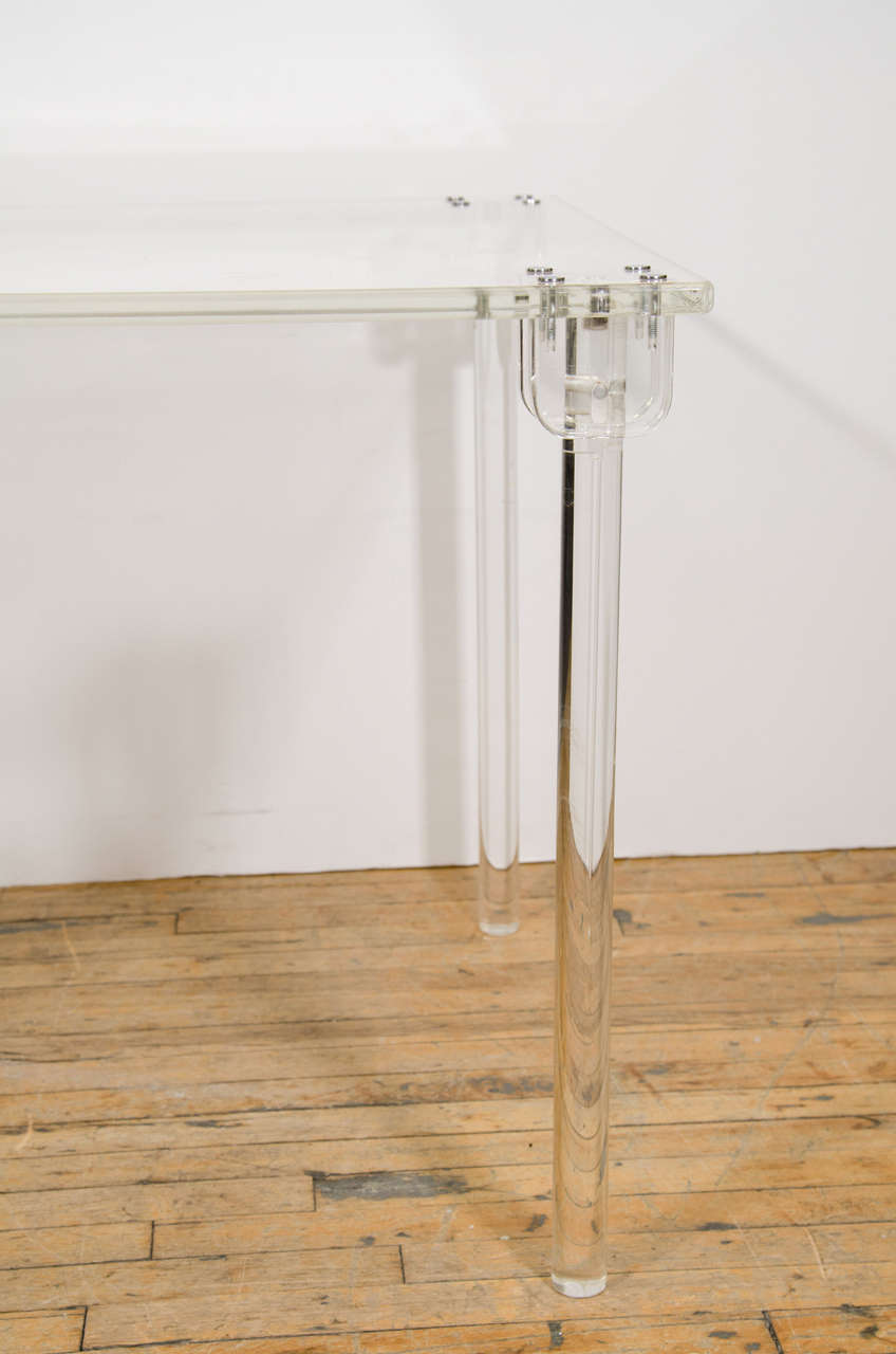 Midcentury Folding Lucite Game Table by Charles Hollis Jones at 1stDibs lucite folding table