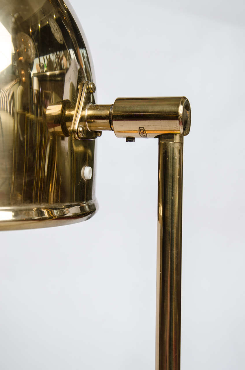 Brass 1950s Scandinavian Table Lamp