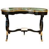 Vintage Maison Jansen Ebonized Vanity Table