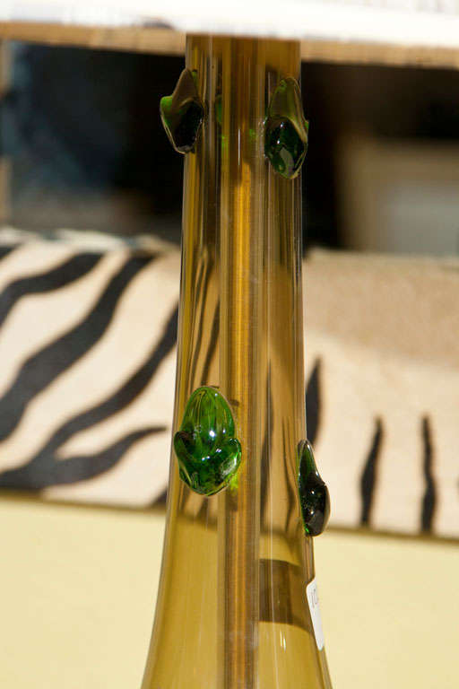 Pair of Mid-Century Handblown Glass Lamps 2