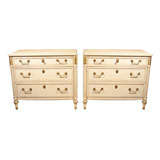 Pair of French Louis XVI Style Chests of Drawers by Jansen