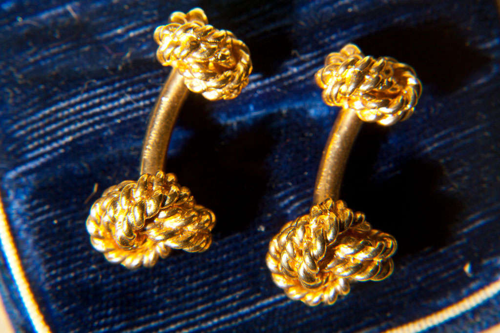 Tiffany Pair of  Knot Cufflinks