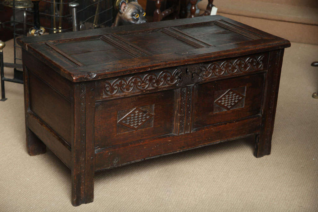17th Century English Oak Coffer