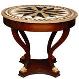Round Occasional Table with multi marble top