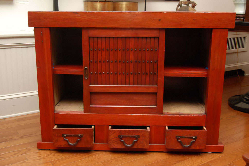 19th Century Japanese Kitchen Cabinet