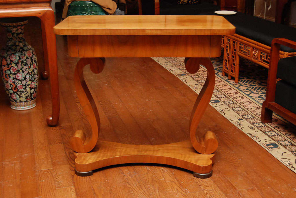 Pair of Biedermeier style  tables